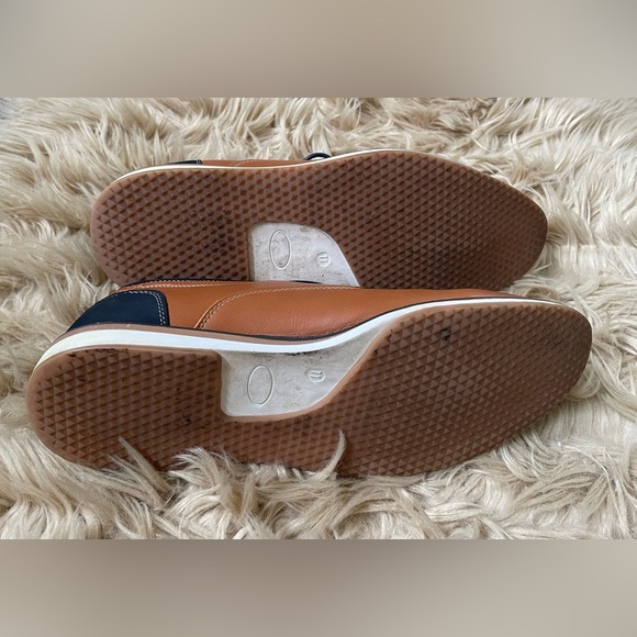 Men’s Brown & Black Two Tone Lace-up Oxford Shoes - Picture 7 of 8